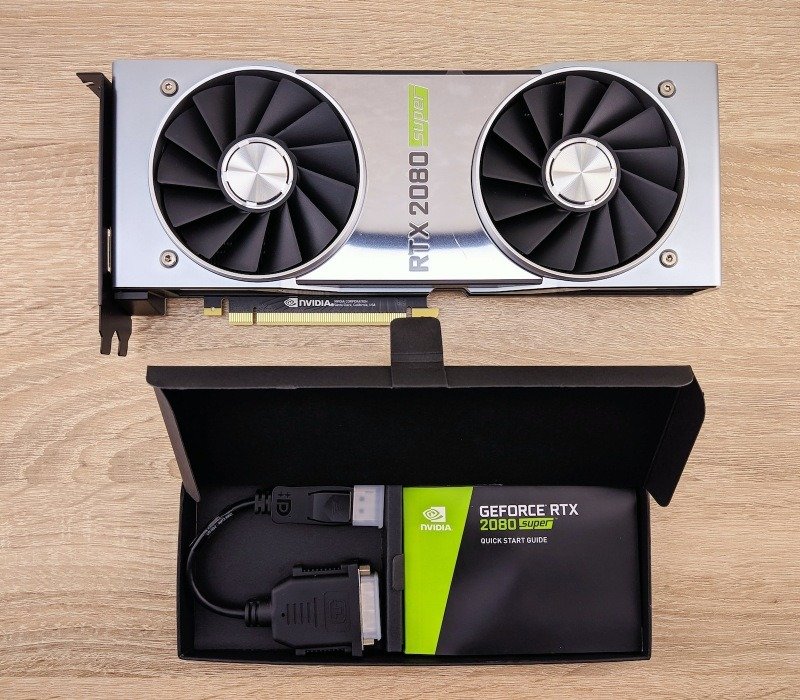 Видеокарта Nvidia и коробка