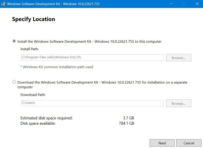 Неожиданная установка Winsdk из магазина в Windows11