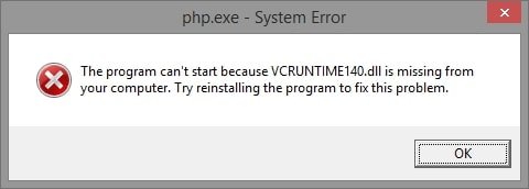 Ошибка Vcruntime140.dll отсутствует в Windows 10