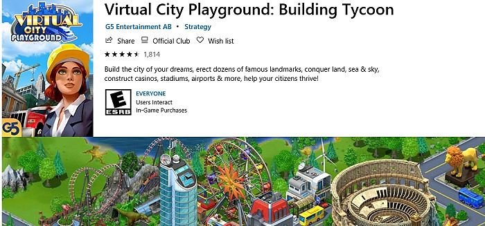 Виртуальный город Игровая площадка Building Tycoon Microsoft Store