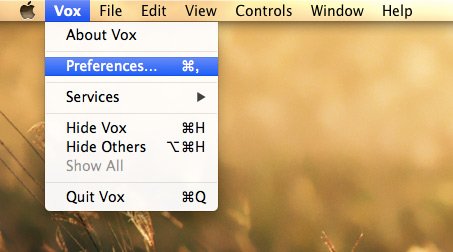 Vox-Media-Player-Настройки