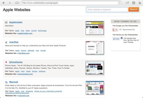 Веб-сайты, похожие на Apple