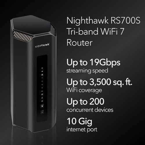 Маршрутизатор Netgear Nighthawk RS700S, совместимый с Wi-Fi 7.