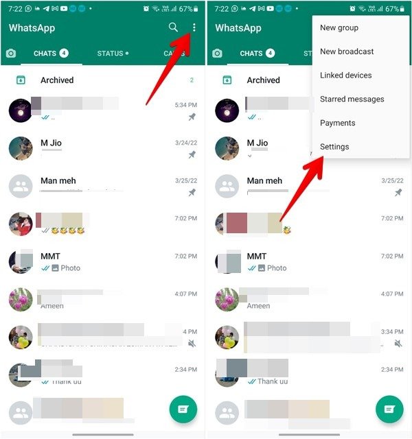 Резервное копирование настроек Android в WhatsApp