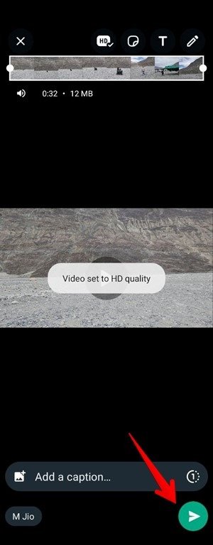 WhatsApp HD видео отправить