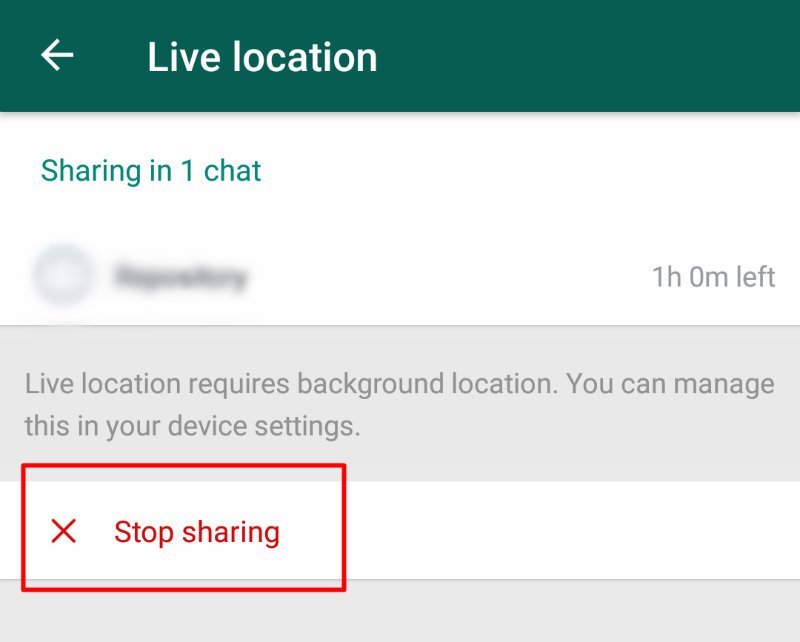 WhatsApp-конфиденциальность-местоположение-прекратить-обмен
