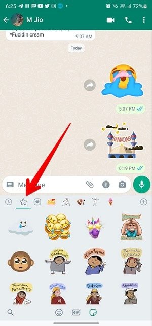 Стикеры WhatsApp Любимые