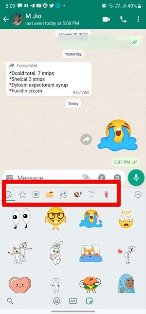 Стикеры WhatsApp отправьте им