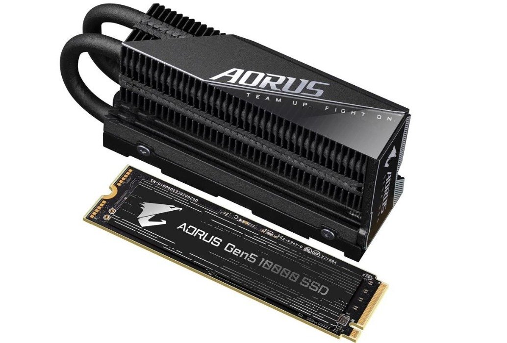 Какой SSD купить радиатор Gigabyte Aorus Gen5 10000 2023 года