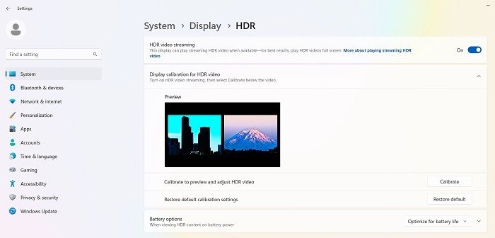 Зачем обновлять потоковое видео HDR на Windows11