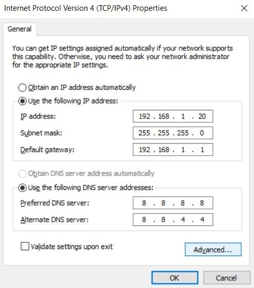 Свойства Wi-Fi Ipv4 Добавить DNS