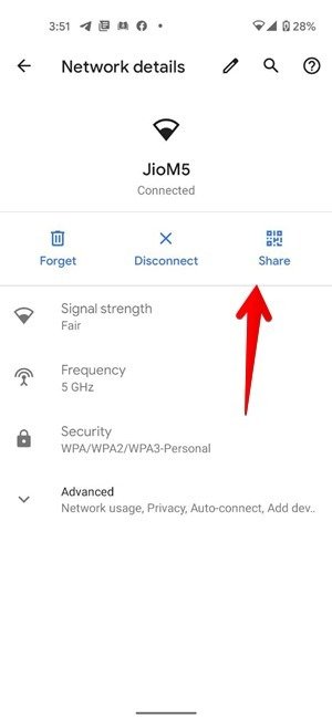 Пароль Wi-Fi Найти Android Поделиться