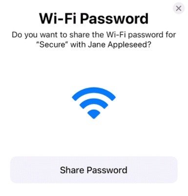 Поделиться паролем Wi-Fi с Iphone