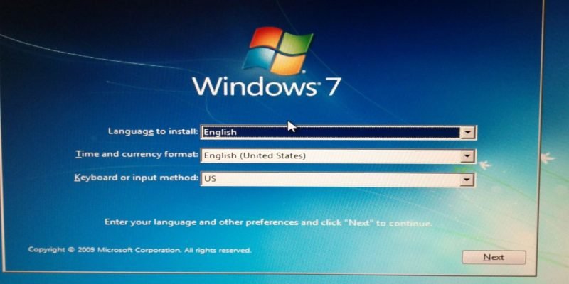 Сохранение Windows 7