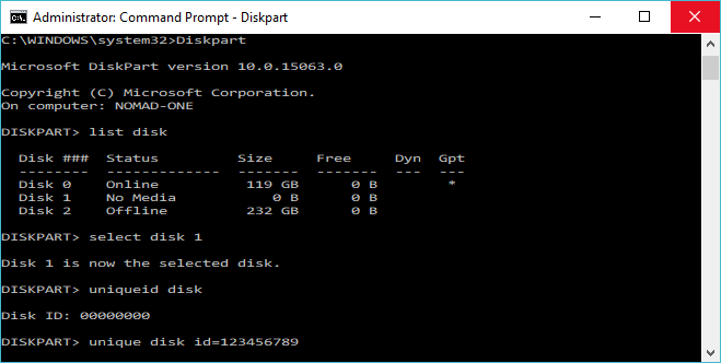 Windows-командная строка-diskpart-uids-2