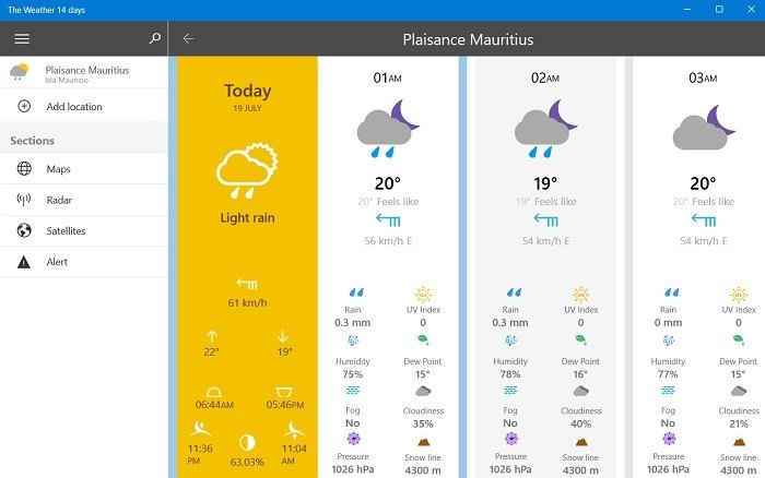 Приложения погоды для Windows Theweather14days Подробности