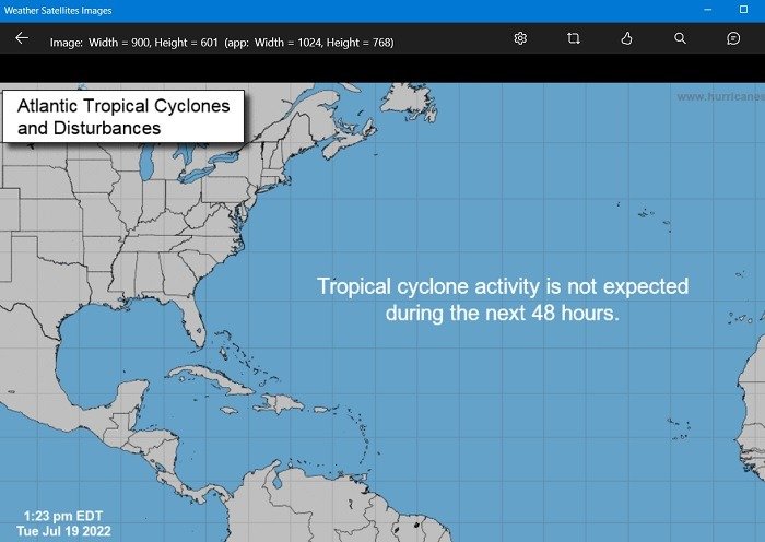 Приложения Windows Weather Погода Спутниковые изображения Ураганы Помехи