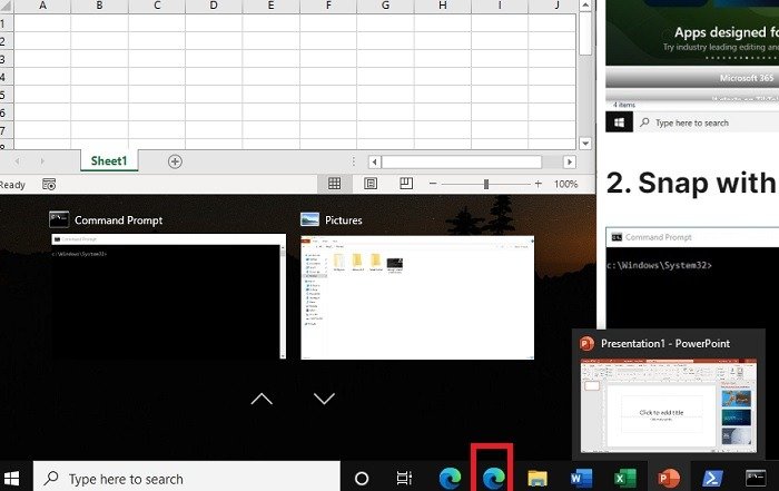 Windows 11 Snap Windows Стрелка вправо