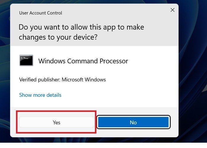 Командная строка папки Windowsapps Да