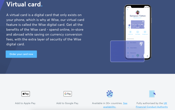 Введение в виртуальную дебетовую карту Wise