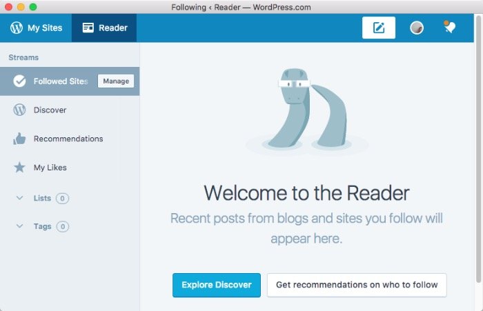 Wordpress Desktop -mte- Reader