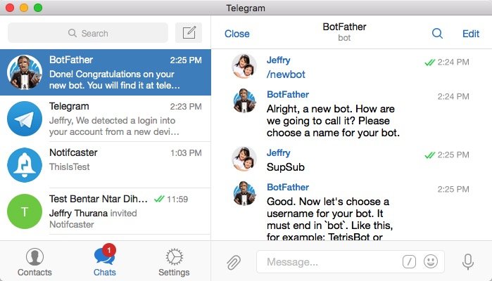 Wordpress и Telegram -mte- botfather 2