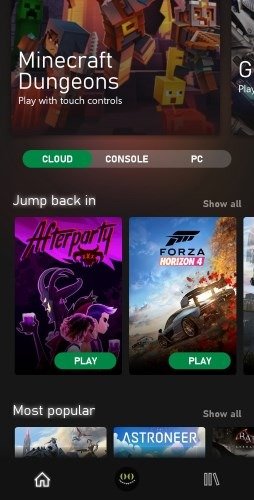 Переход на абонемент Xbox Game Pass