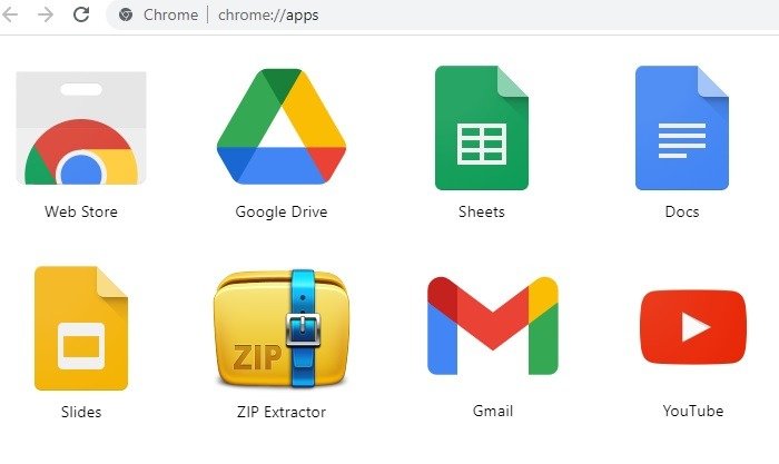 Добавлены приложения Chrome для Google Диска Zip Rar