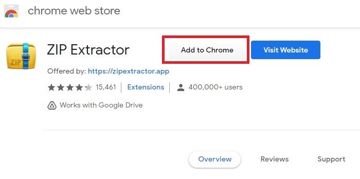 Zip Rar Google Диск Zipextractor Добавить в Chrome