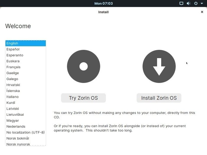 Обзор Zorin Os 15 Установка