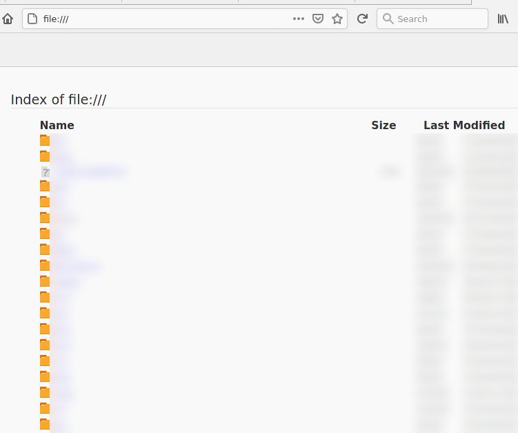 Доступ к локальным файлам Firefox