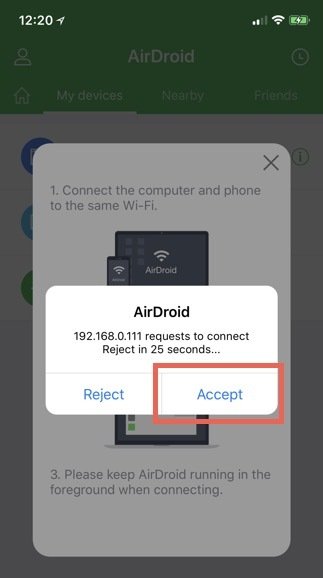 airdroid-iphone-приложение-принять-соединение