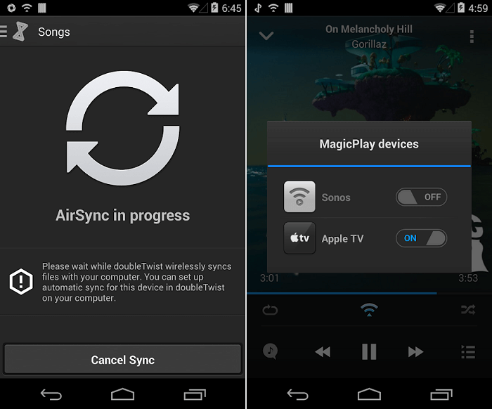 Airsync Android для трансляции