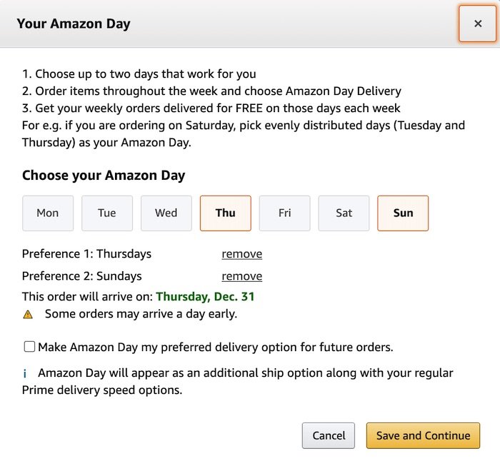 Вы можете получить все свои посылки Amazon в один и тот же день.