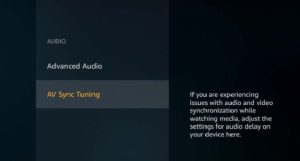 Amazon Fire Stick не работает синхронизация звука