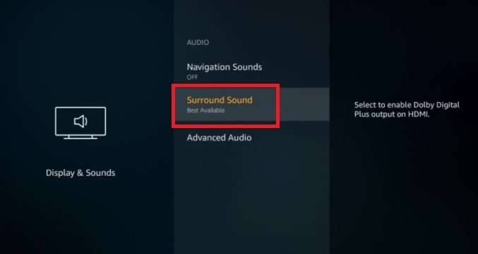 Amazon Fire Stick не работает Dolby Surround