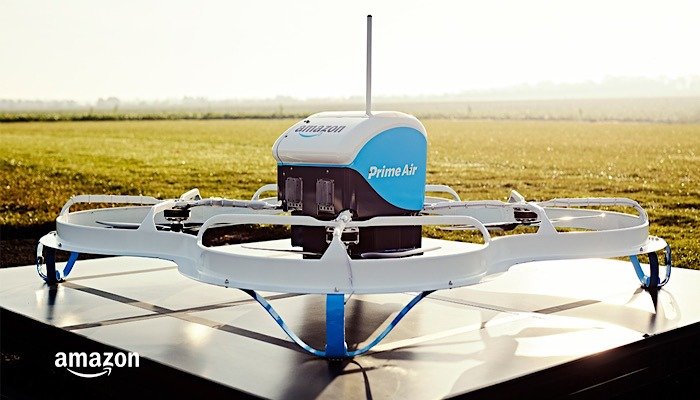 Доставка дронами Amazon Prime Air Blue