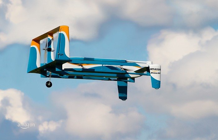 Гибрид доставки дронами Amazon Prime Air