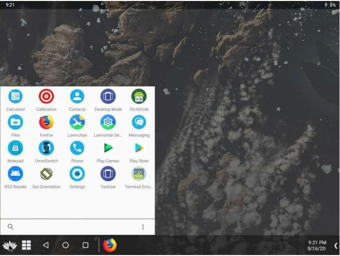 Android Desktop Shootout Bliss