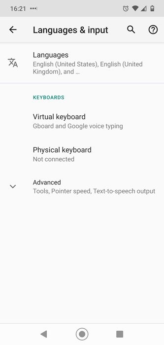 Комбинации эмодзи Android Ввод языков Gboard