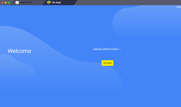 Эмулятор Android Bluestacks для macOS.