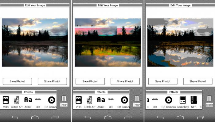 Android-фото-glitchr