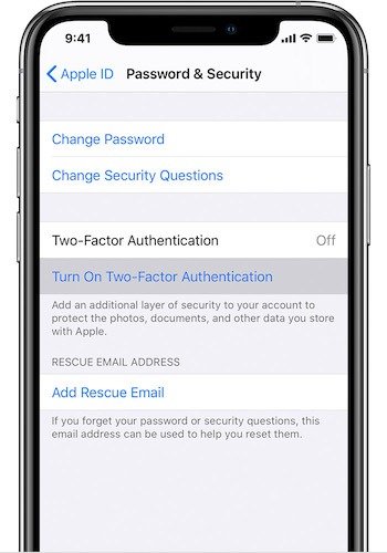 Apple Id Вопрос Ответ 2fa iOS