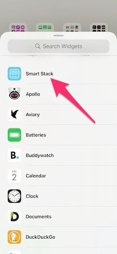 Виджеты Apple iOS 14 Smart Stack One
