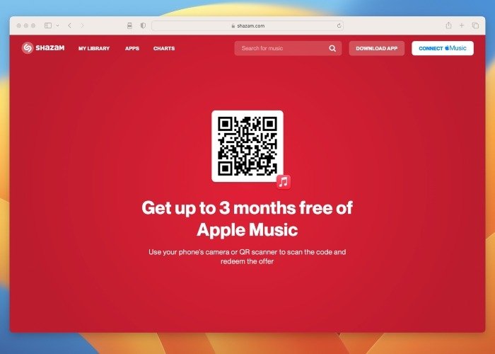 Предложение Apple Music Shazam