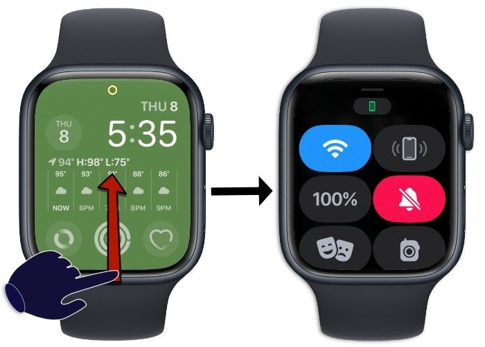 Центр управления Apple Watch 1