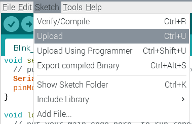 Кнопка загрузки Arduino Ide