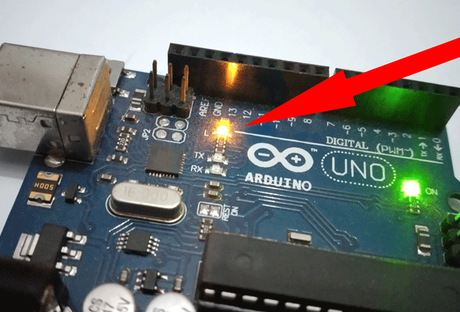 Arduino Raspberry Pi Внутренний светодиод 3