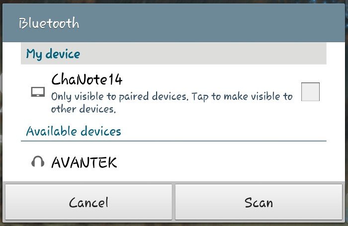 Сопряжение Bluetooth-гарнитуры AVANTEK с Android.