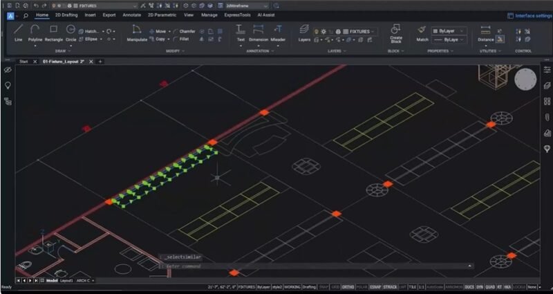 Использование BricsCad для создания диаграммы